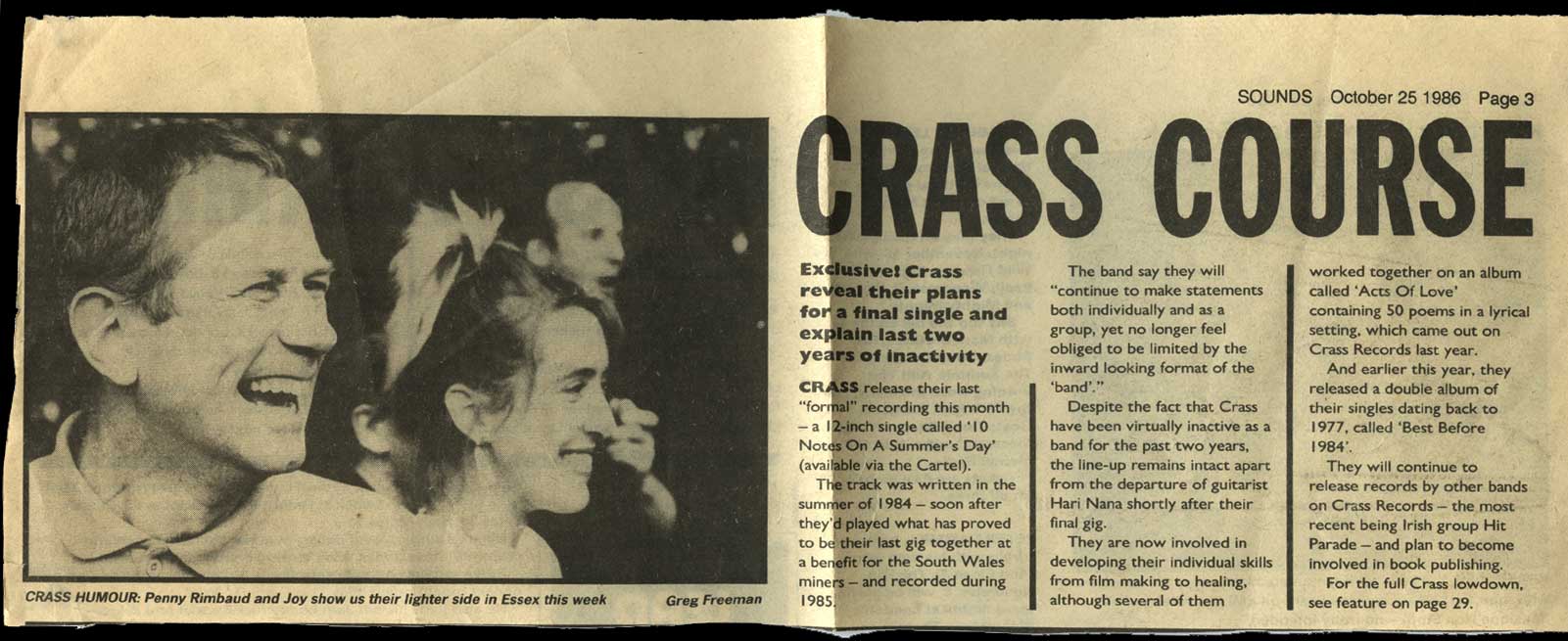 Crass press library