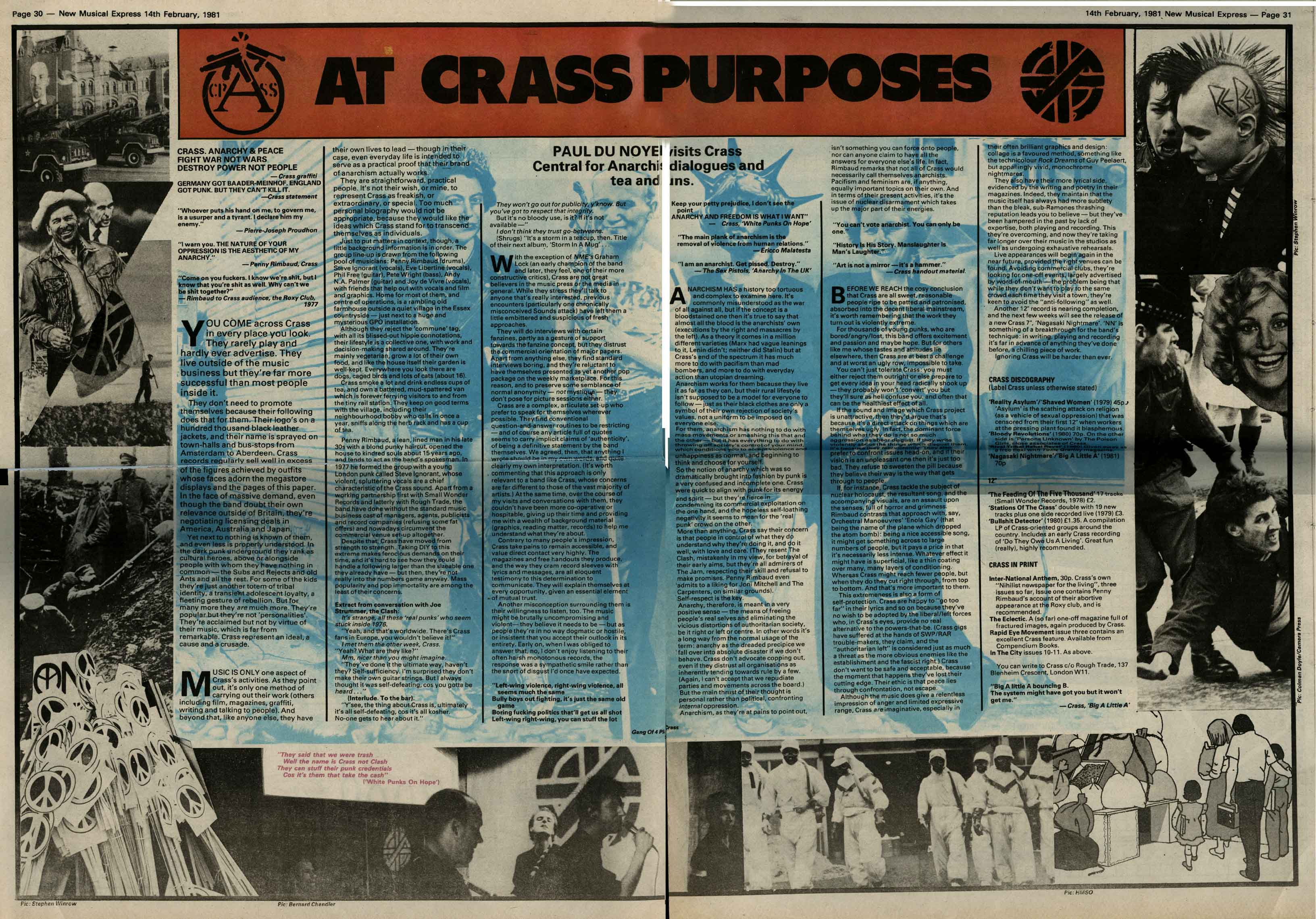 <Crass interview>